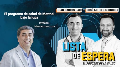 Page de couverture de “El programa de salud de Matthei bajo la lupa". Conversación con Manuel Inostroza.
