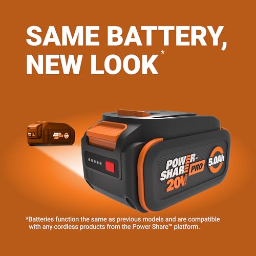 Image of WORX 20V 5.0Ah Lithium-ion Battery, WA3675
