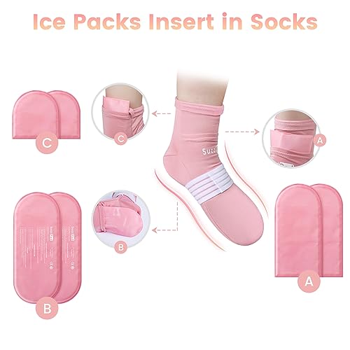 Image of SuzziPad Replacement Ice Gel Packs for Cold Therapy Gloves and Socks(10-Piece Set), L (Pack of 3)