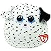 Ty Squish a boos-Coussin Fetch Le Chien 40cm, Blanc/Noir, TY39218, 40 cm