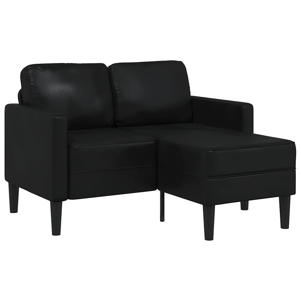 Sofá de 2 plazas con chaise longue de 125 cm para salones estrechos