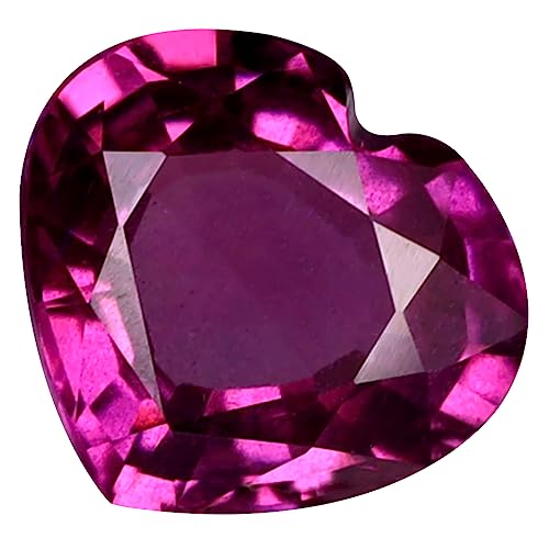 Grenat Rhodolite Naturel 1.26 ct Coeur | Idéal pour Remplacer une Gemme