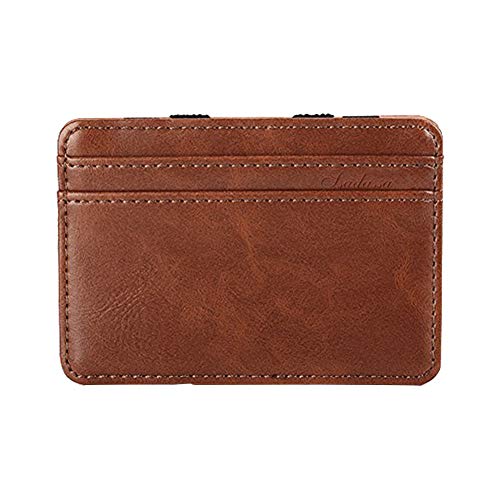 Preisvergleich Produktbild RENNICOCO Männer Leder Wallet Men es Wallets Kreditkarteninhaber-Münztasche Geldbörse