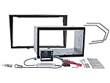 El paquete incluye: doble 2 DIN pantalla de radio + Kit de marco doble DIN + adaptador de Phantom Fakra, adaptador de antena DIN-ISO de radio + planchado actuador