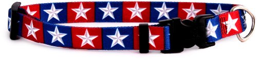 Image of Yellow Dog Design Easy-Snap Pet Collar, Colonial Stars, Large 18 inch - 28 inch