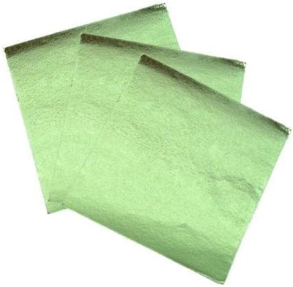 6 X 6 Sage Green Foil Candy Wrappers by Confectionery House
