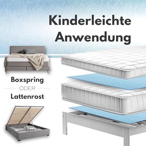 Topper Stopper Matratzenschoner Antirutsch 90 x 200 cm Antirutschmatte für Matratzen Matratzenhalter Boxspringbett Antirutschmatte für Topper Anti Rutsch Matratzenunterlage Lattenrostauflage Bett