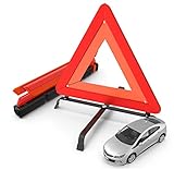 Warndreieck mit stabiler Standhalterung für den Straßenverkehr EN ISO 20471 - In Aufbewahrungsbox: Pannendreieck befindet sich ein stabiler Kunstoffverkleidung, sodass sich das Warndreieck porblemlos im Kofferaum des Autos verstauen lässt
