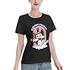Ladies' Electric Music Band Callboys Cotton T-Shirts Fashion Print Short Sleeve Shirt Summer Tee Shirt for Commuting Shopping Comfortable & Stylish Black L #2