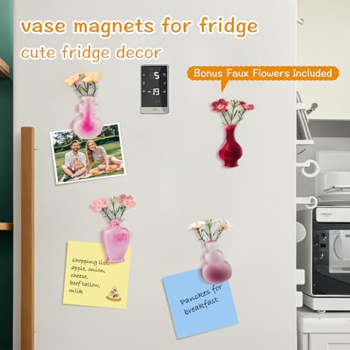 Imán Decorativo Mini Florero Acrílico para Refrigerador miniatura 2
