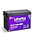 24V 140Ah Lithium Battery, Rechargeable LiFePO4 Battery with Built-in 100A BMS Board, 5000+ Deep Cycles, Higher Energy Density, for RVs, Van, Camping, Marine, Trolling Motor