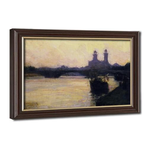 Toile The Seine Henry Ossawa Tanner décoration murale cadre suspendu 20x30