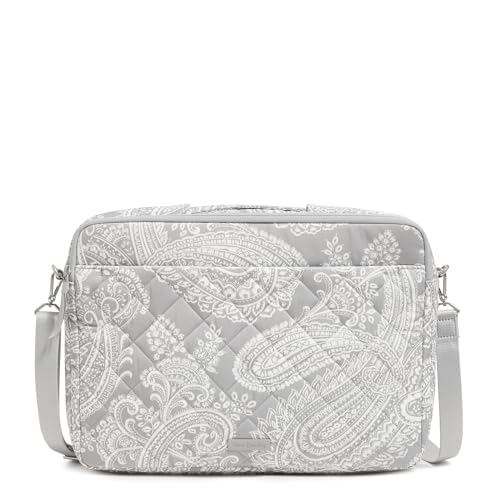 Performance Twill Laptop Crossbody Workstation, Cloud Gray Paisley