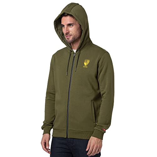 Image of Being Human Men's Solid Cotton Blend Long Sleeve Soft Hoody