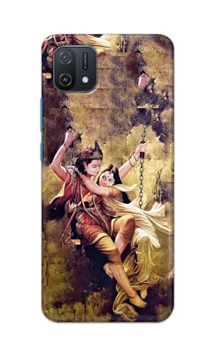 Image of Printed Hard Back Cover for Oppo A16e Back Cover (Radha Krishna Love -J1) -190724(EA)