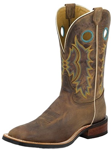 Tony Lama Men's Suncentury Americana Cowboy Boot Square Toe Suntan 9.5 D(M) US