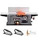 VEVOR Spiral Benchtop Jointer, 6 in, 1.5HP 10000 RPM Bench Top Wood Jointer, with 14-Blade Spiral Cutterhead 0-1/8'' Adjustable Depth 6.1x27.6'' Table, Portable Woodworking Jointer for All Wood Types
