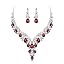 Deep Amethyst Color Silver-Tone