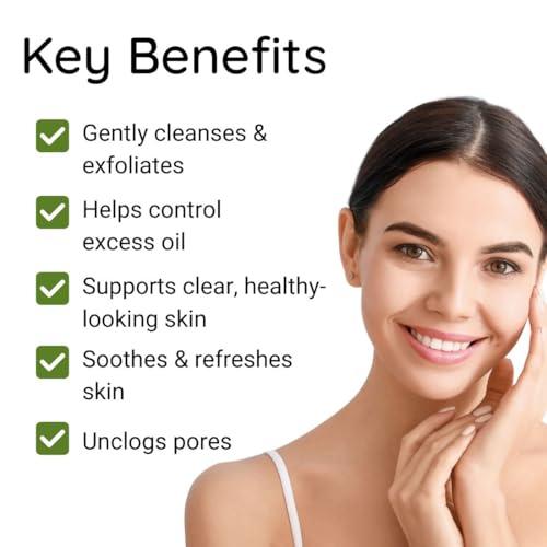 Image of Khadi Nyoli Natural Neem & Aloe Vera Face Wash with Scrub 210ML | Ayurvedic Herbal Face Cleanser for Oily & Acne Prone Skin | Deep Cleansing, Acne & Oil Control, Pimple Care, Blackhead Removal & Fresh Glowing Skin | For Men & Women