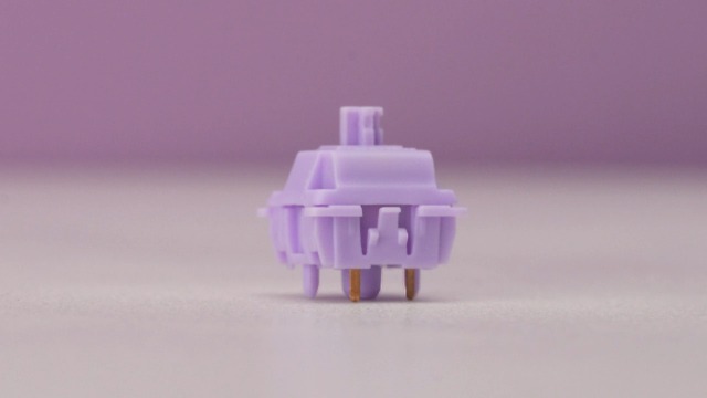 Image of MELETRIX WS POM Purple Linear Mechanical Keyboard Switch (35Pcs) - 5 Pin Pre-lubed 22mm Dual-Stage Spring Switches with Full POM Material, Compatible with MX Keycaps for Gaming Keyboard