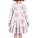 Cndexd Dresses for Girls with Knotted Bows Hair Ties Pig Heart A-line Skater Dress Fashion Dresses Round Neck Midi Dress for Teen Girls Size XS-3XL