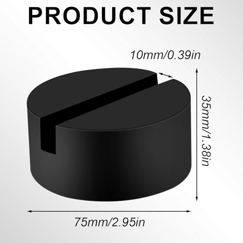 Image of Rubber Jack Pad,2PCS Universal Jack Pad Adapter,Rubber Slotted Frame Rail Pinch Welds Protector, Strong Jack Stand Accessories for for Cars