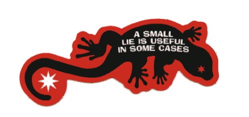 PROVERBステッカー 嘘も方便のサムネイル