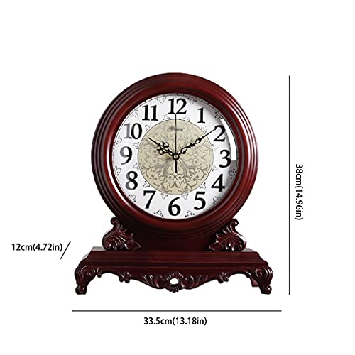 Reloj de mesa vintage oriental con acabados artesanales para decoracion de estancias 3
