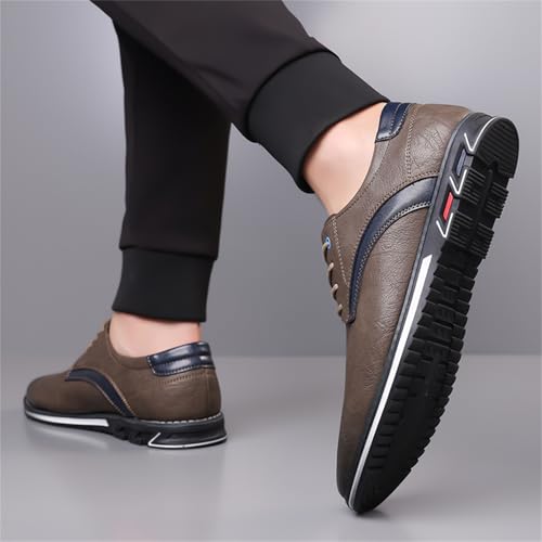 Image of Men's Oxford Casual Dress Shoes Classic Tuxedo Lace-up Lightweight Formal Loafers