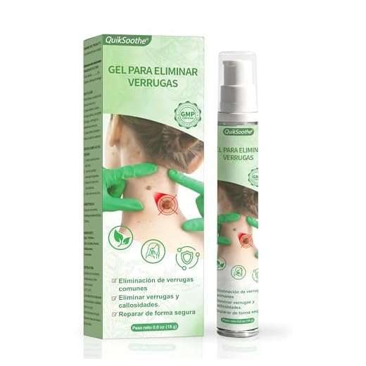 Gel para Quita Verrugas 18g, Suavemente Las Verrugas Quitar Comunes, Las Verrugas Plantares, para Eliminar Verrugas en el Cuerpo y Las Manos, Apto para Todo Tipo de Pieles