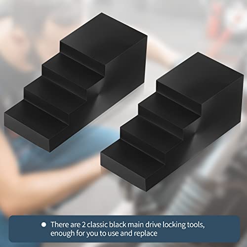 Frienda 2 Pieces Primary Twin Drive Cam Locking Tool In Transmissions Chains Single Locking Tool Universal Polyurethane Compatible With Glide Road King Softail, Black #TOP3