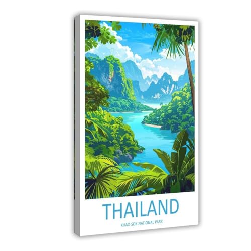 Toile Khao Sok 40x60 cm pour créer une ambiance zen dans votre chambre