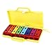 ZJchao Xylophone, Glockenspiel Instrument Kids Xylophone Educational Musical Toy Metal Keys with 2 Mallets 8 Notes Colorful Metal Keys for Beginners, Music Teaching, Gifts