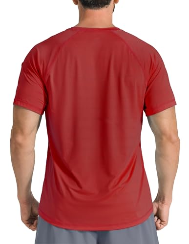 Men's Workout Short Sleeve Athletic Gym Shirts UPF 50+ Sun Protection Quick Dry Swim Shirt Summer Tshirts for Beach2