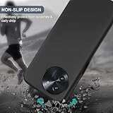 Xiangyun Cover for Doogee Note 59/Note 59 Pro/Note 59 Pro+ Phone Case with 1 piece Tempered Glass Protective Film (Gift 2 Dust Plugs), Black Silicone Soft TPU Scratch Resistant Protective Case - Image 5