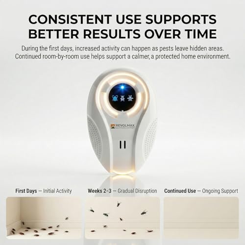 Image of T-27, Ultrasonic Pest Control Repeller - Electronic & Ultrasound, Indoor Plug-in Repellent - Get rid of - Rodents, Mice, Squirrels, Bats, Insects, Bed Bugs, Ants, Fleas (2 Pack)