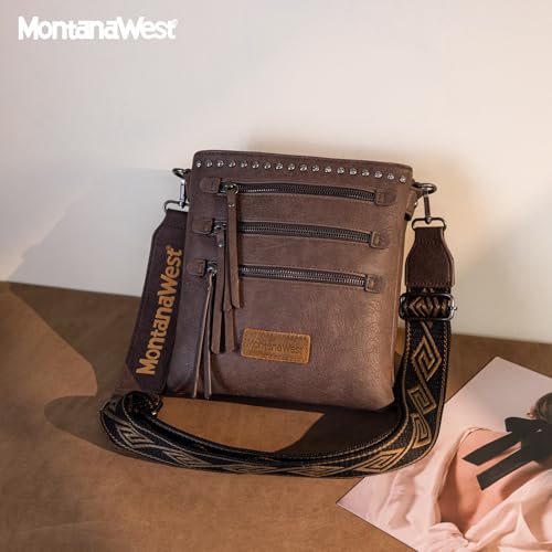 Image of Montana West Crossbody Bags for Women Multi Pocket Cross Body Bag Purses with Guitar Strap