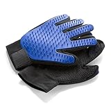 Animal House Paia di Guanti per Toelettatura, Togli Peli per Cani e Gatti, Massaggiante e Morbido, Pulizia e Comfort Piacevole (Blu)