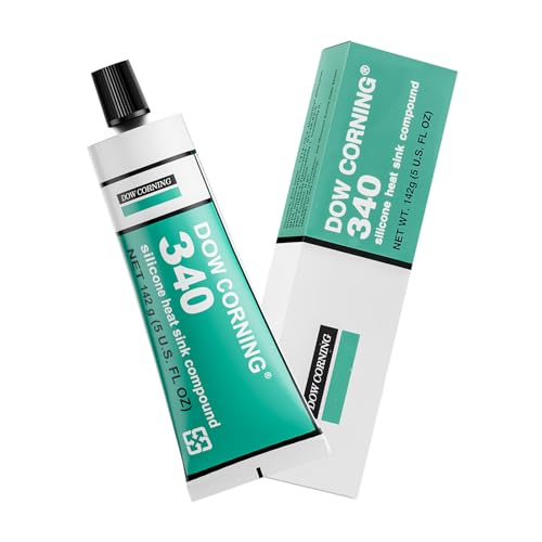 Dow Corning 340 Silicone Heat Sink Compound 142g (5oz) Thermal Conductive Silicone Grease IGBT Heat Dissipation Paste for Electrical Devices PCB Assemblies and Computer CPU Non Flowing by DOWBYTE - Used condition - US$33.61