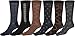 Sakkas UHDressRibbed6pk5199 Mens Pattern Dress Socks Value Assorted 6-Pack - Traditional - 10-13