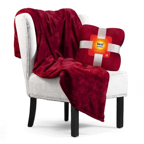 Heat Holders Fleece Throw Blanket for Couch - 300GSM Plush Super Soft Throw Blanket for Bed, Sofa, car & travel - Extra Large Cozy Blankets , Warm Thick Fuzzy, All Season