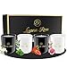 Produktbild Luana Rose Duftkerzen Geschenkset - 4x 70g, Langanhaltender Duft, 100% Natürliche Sojawachs mit Ätherischen Ölen - Hochwertige Geschenke für Frauen, Aromatherapie Kerze - Scented Candle Set