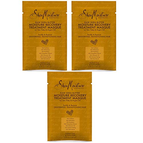 Shea Moisture Raw Shea Butter Moisture Recovery Treatment Masque 2oz (3 Pack)