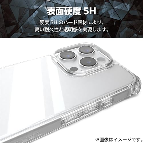 エレコム iPhone 16 Pro ケース クリア 耐衝撃 衝撃吸収 ZEROSHOCK [フィルム付き] 黄変しにくい ワイヤレス充電対応 4つ角ダンパー ストラップホール付き クリア PM-A24CZEROT2CR