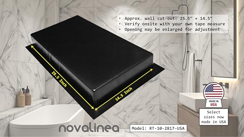 Ready-to-Tile Rectangular Shower Niche – 28" x 17" Single Shelf – Made in USA – Recessed Wall Insert - Image 5