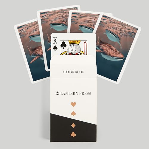 Baraja de 52 cartas tamaño póker con diseño ballena miniatura 6