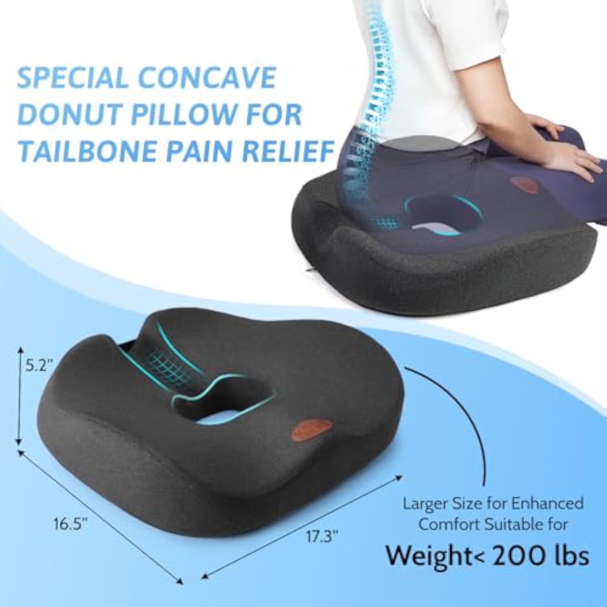 Donut Pillow, Tailbone Pain Relief Cushion