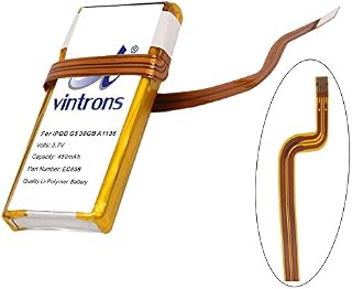 VINTRONS 616-0227, 616-0229, 616-0230, EC008 Battery for iPod G5 30GB A1136