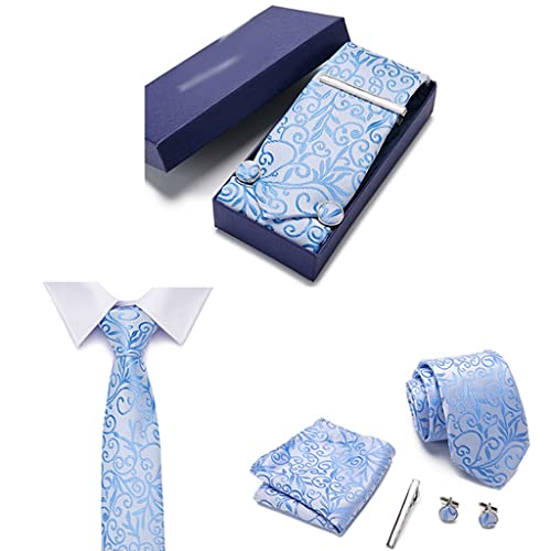 Set de corbata de seda 7.5 cm para hombre