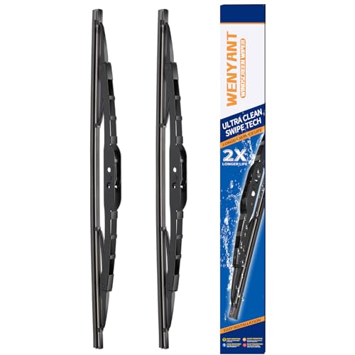 Wenyant 18+18 Front Windshield Wiper Blades Compatible with Ford Ranger 1993-2011 Chevrolet HHR 2006-2011 Jeep Commander 2006-2010 for My Car Original Equipment Automotive Replacement (Set of 2)